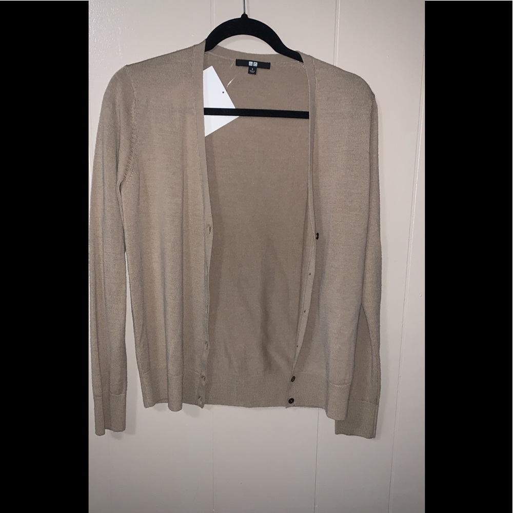 Tan button up Cover up